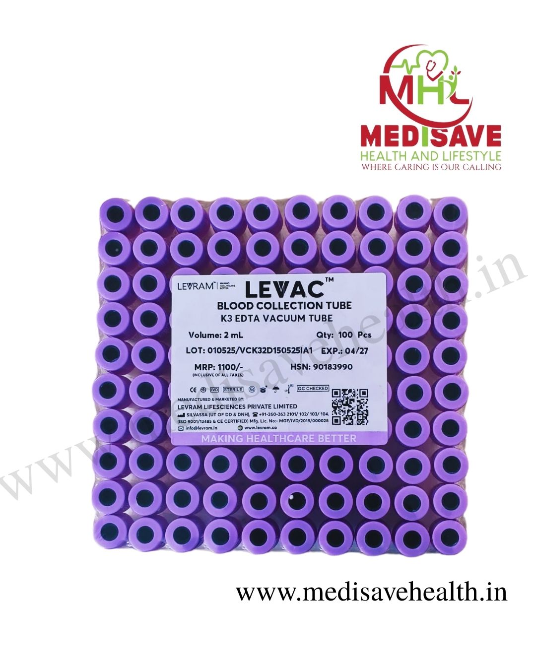 K3EDTA Vacuum 2 ml - Levram