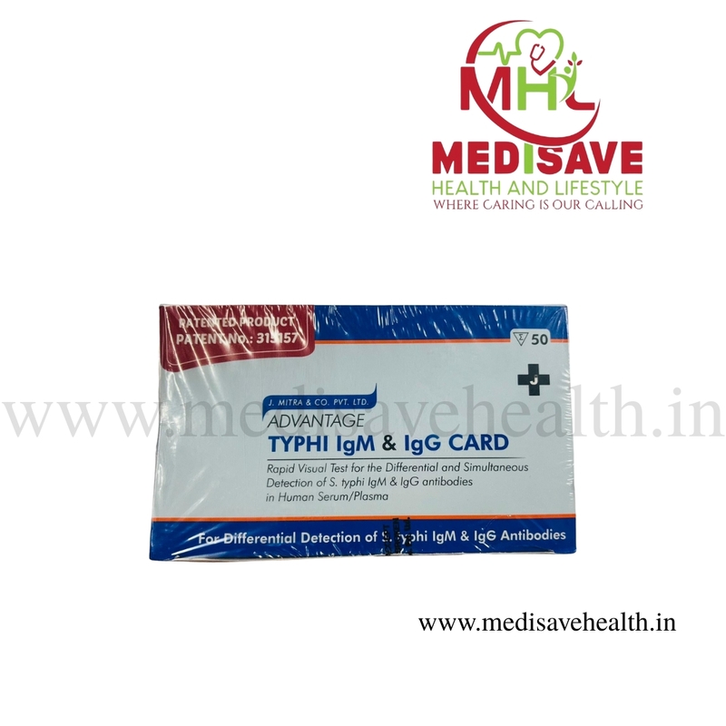 Advantage Typhi IgM & IgG Card - J mitra Advantage Typhi IgM & IgG Card - J mitra