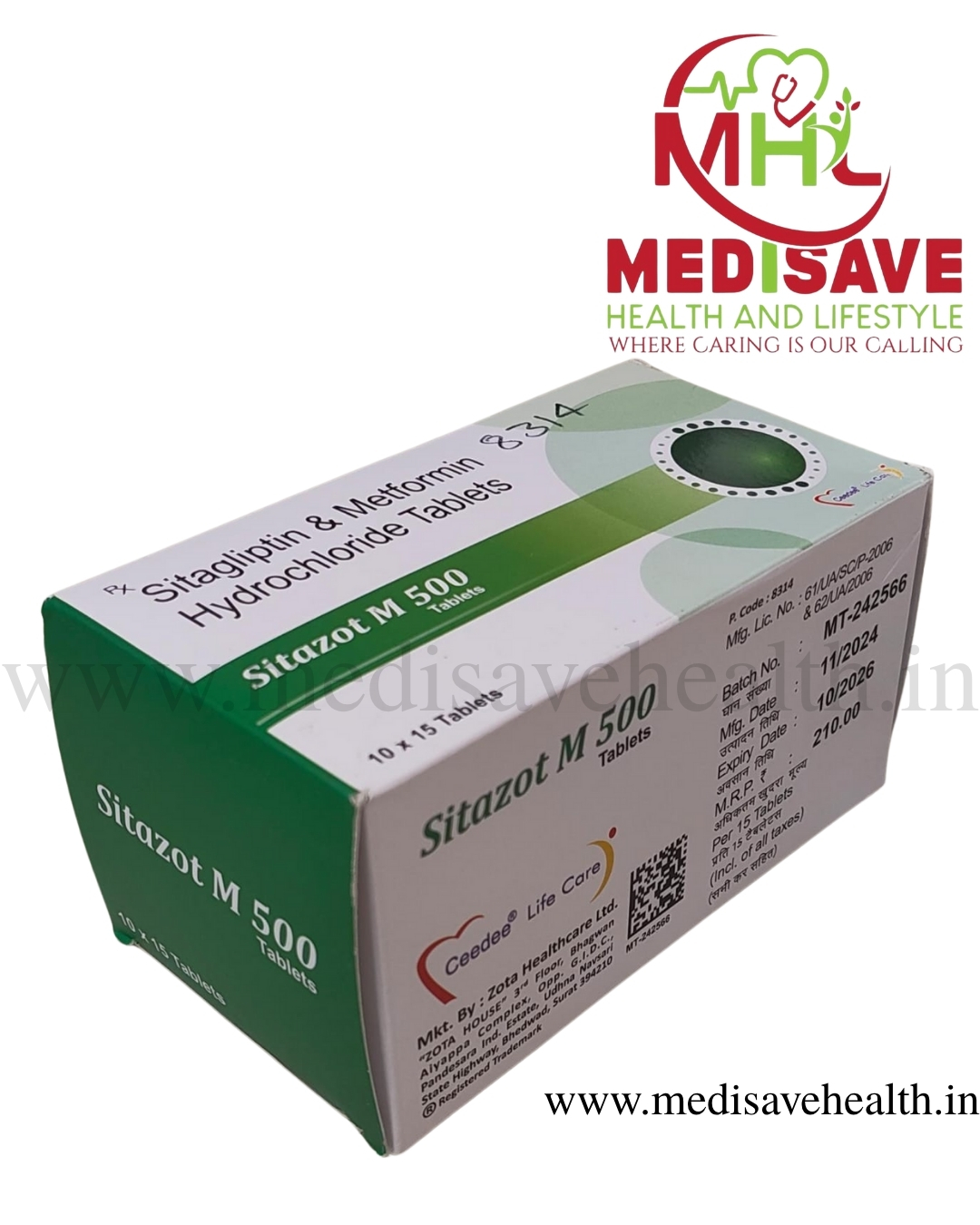 Sitazot M 500 Tablet (1*15) Sitazot M 500 Tablet (1*15)