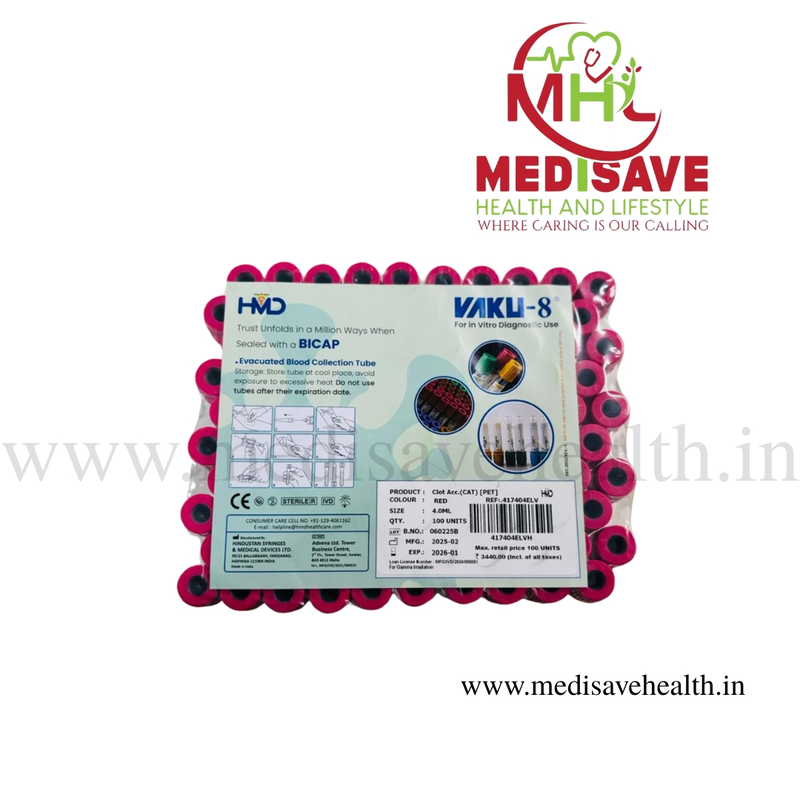 PLAIN CHEMISTRY TUBE  VACUTAINER CLOT ACTIVATOR VACCUM - HMD
