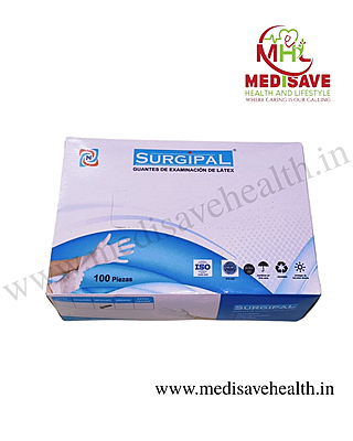 Nitrile Examination Gloves-M - SURGIPAL