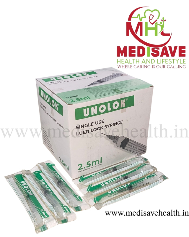 Unolok Disposable Syringe 2ml Luer Lock with Needle | Unolok Syringe ...