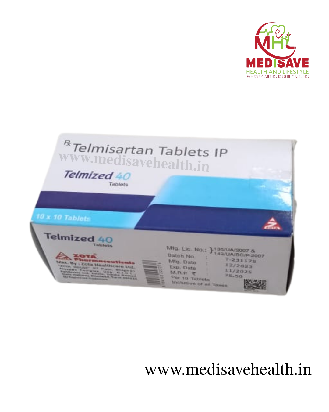 Telmized 40 Tablet (1*10) Telmized 40 Tablet (1*10)