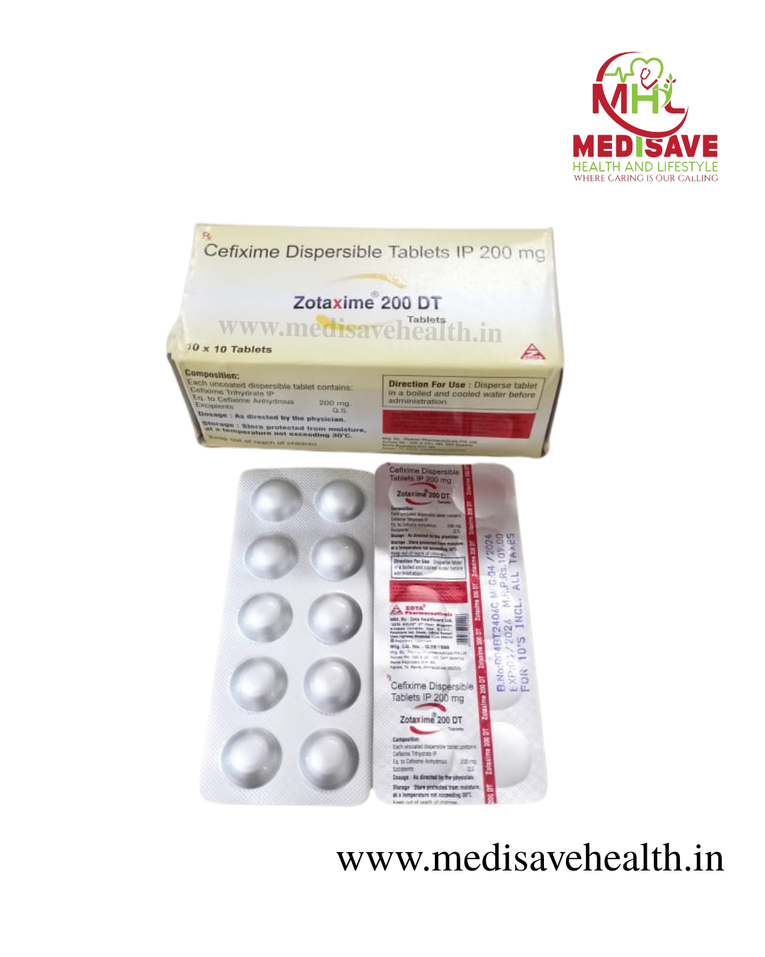 Zotaxime 200 DT Tablet (1*10)