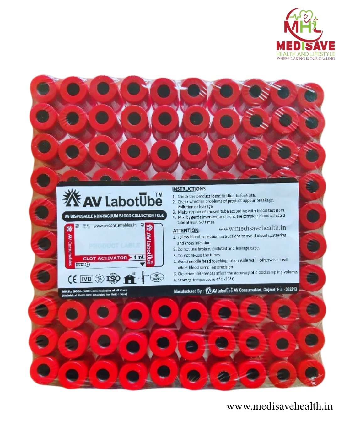 CLOT ACTIVATOR(NON VACUUM )4ML - AV