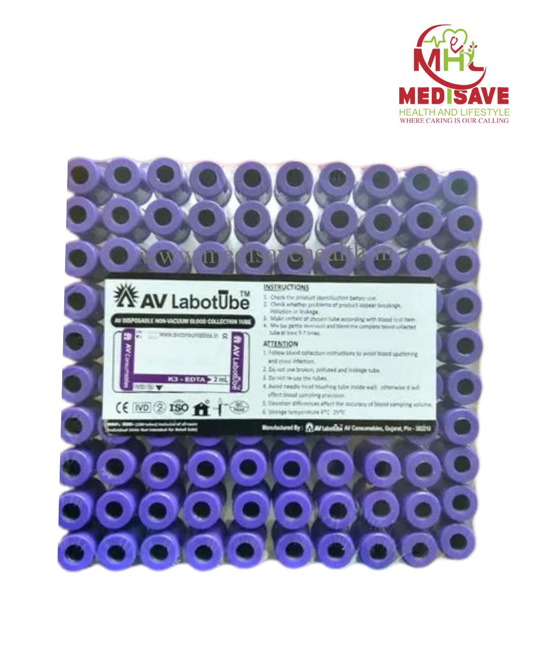 K3 EDTA NON VACCUM 2ml- AV