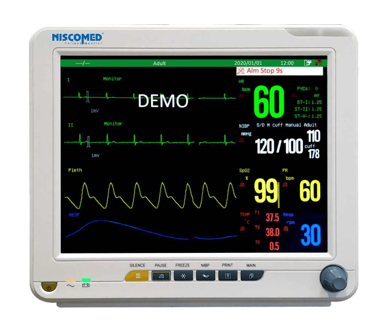 Niscomed Multipara Monitor 5 Para With Stand Aqua 12