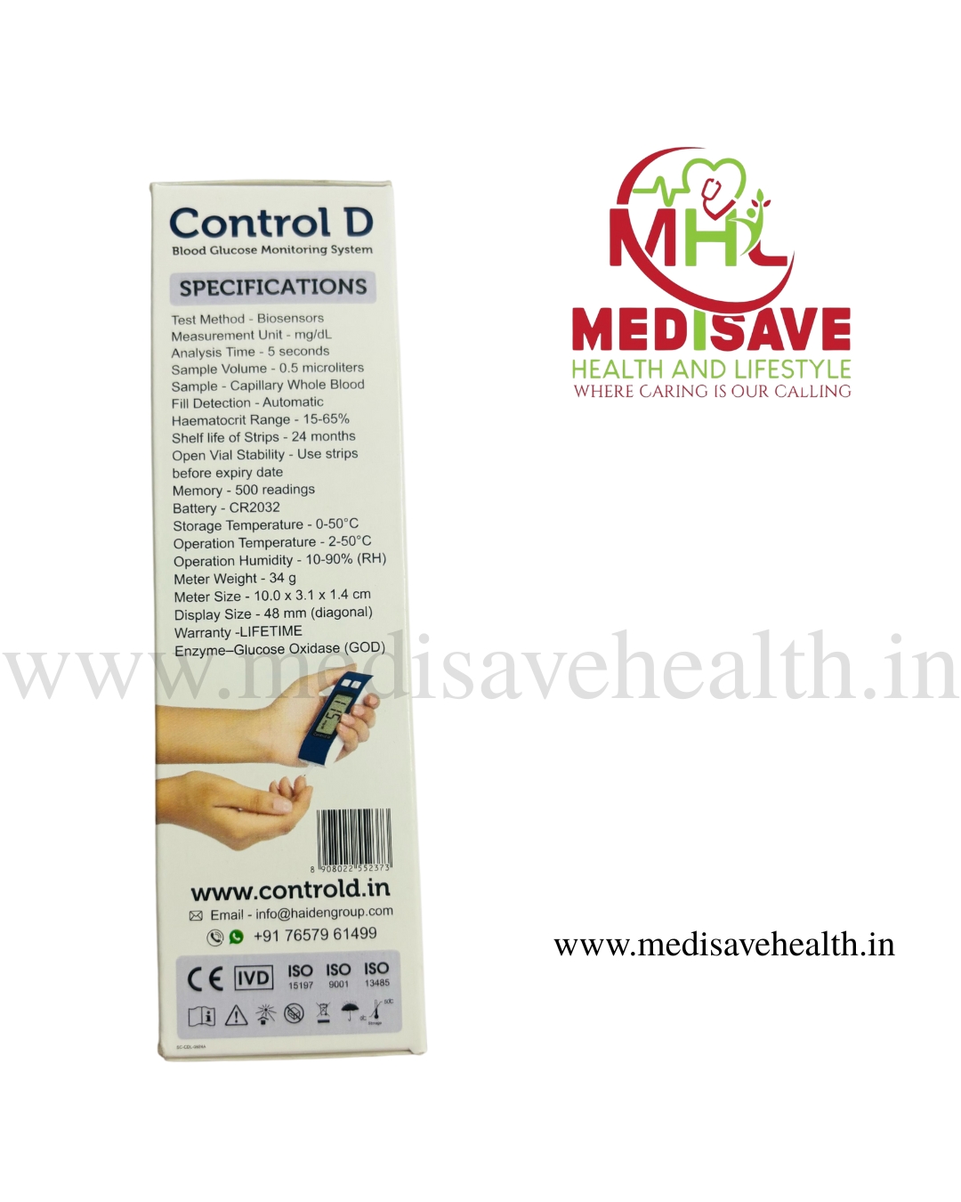 Glucometer kit with 25 strips