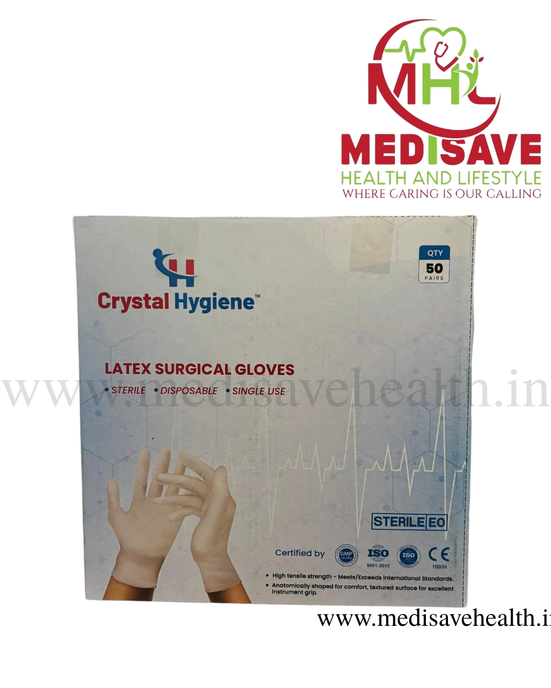 Latex Surgical Gloves - CRYSTO_MED