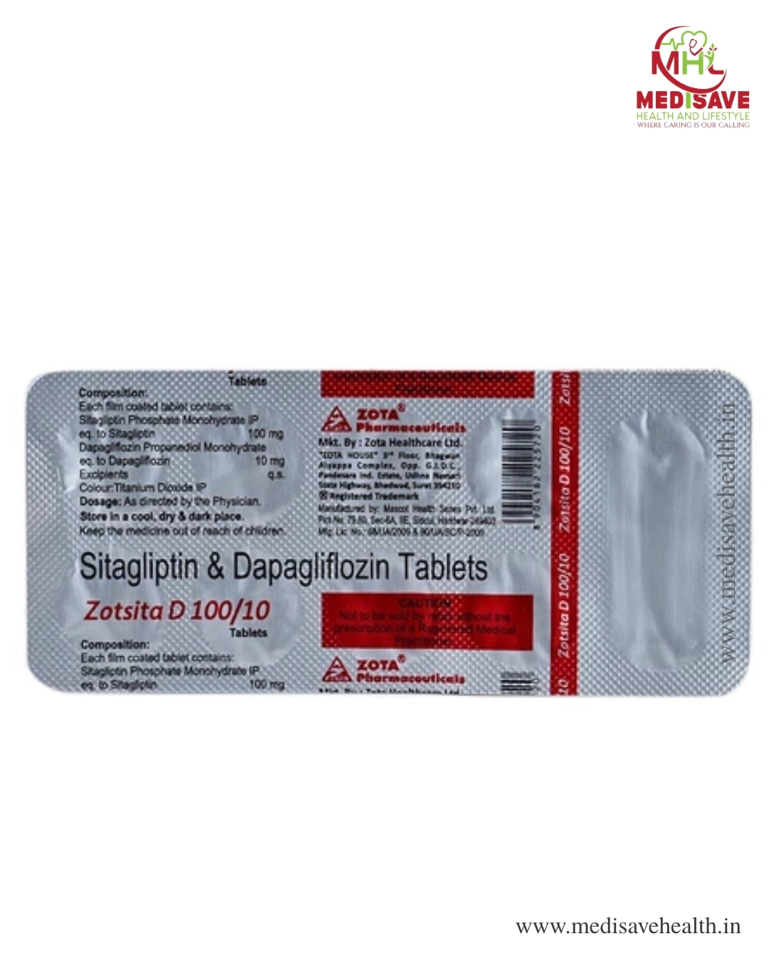 Zotsita D 100/10 Tablet (1*10)