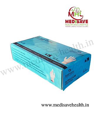 Powdered Latex Examination Gloves M - Healthshine