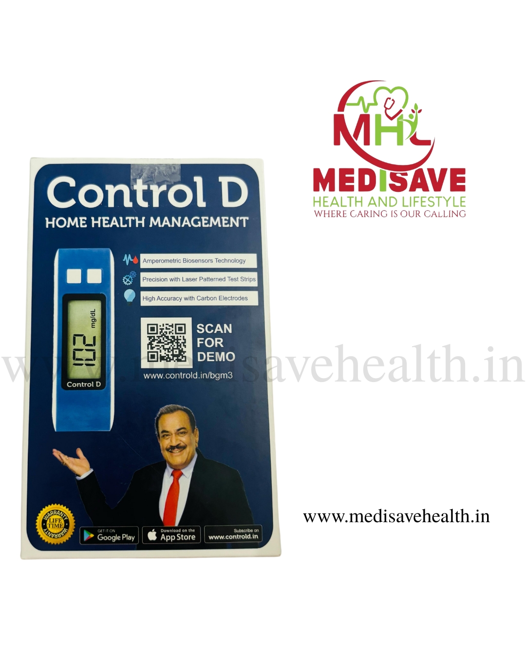 Glucometer kit with 25 strips
