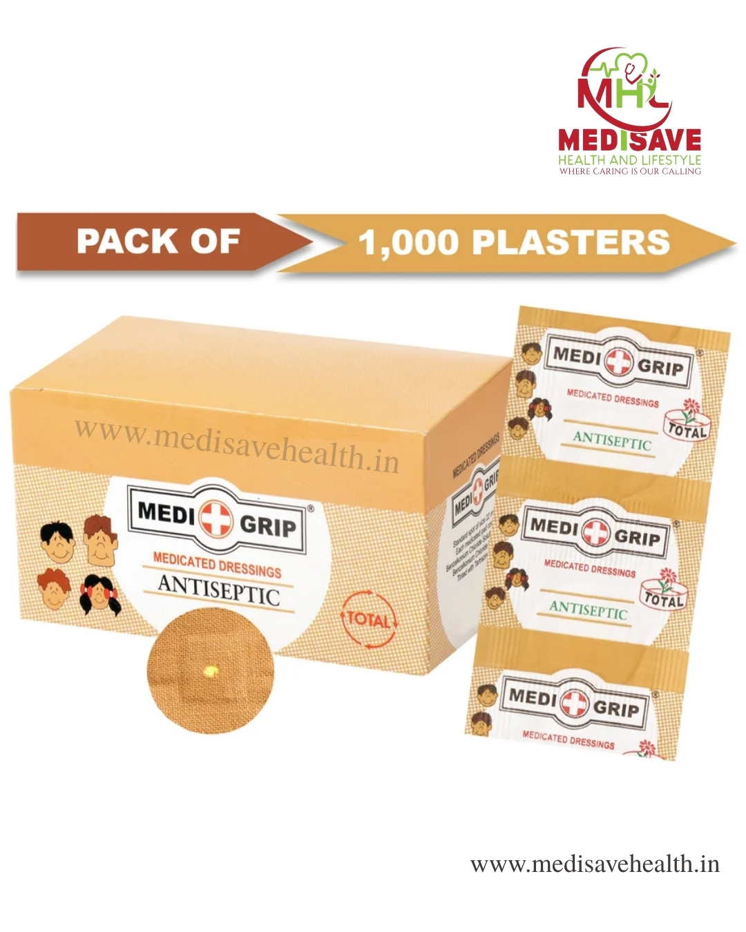 Adhesive Bandage(Antiseptic) - Round