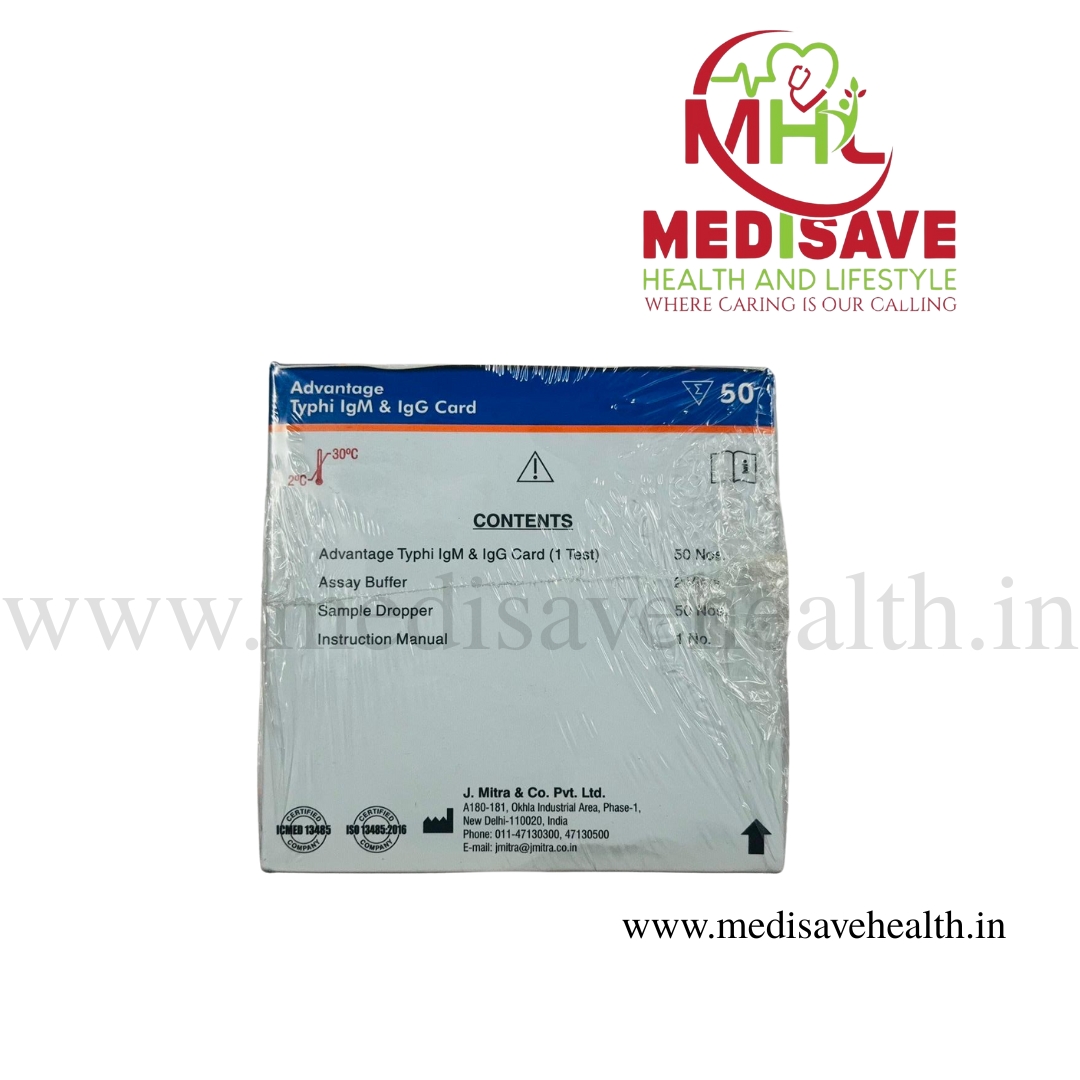Advantage Typhi IgM & IgG Card - J mitra Advantage Typhi IgM & IgG Card - J mitra