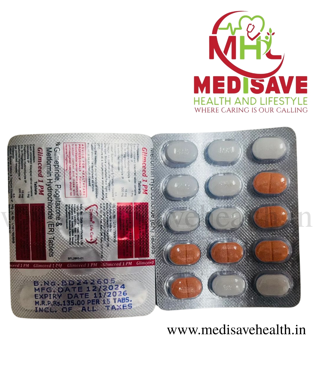 Glimceed 1 PM Tablet (1*15) Glimceed 1 PM Tablet (1*15)