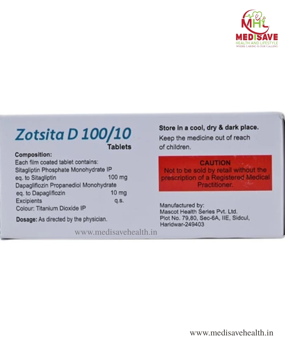 Zotsita D 100/10 Tablet (1*10)