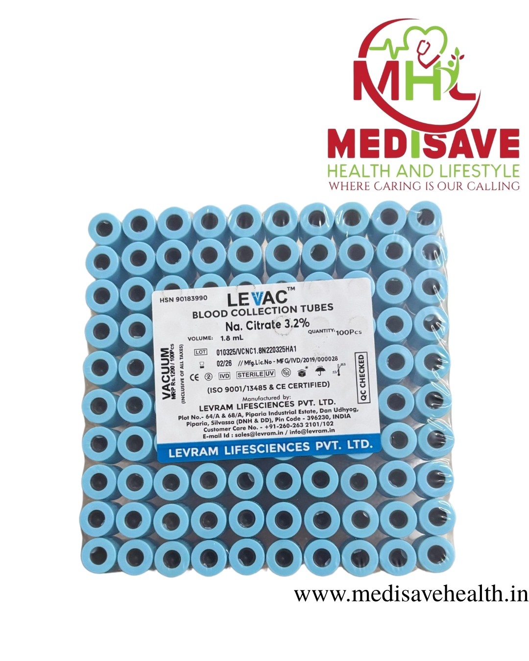 VACCUM 1.8ML SODIUM CITRATE 3.2%( LEVRAM) VACCUM 1.8ML SODIUM CITRATE 3.2%( LEVRAM)