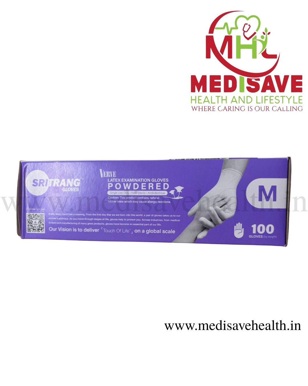 LATEX EXAMINATION GLOVES SRITRANG