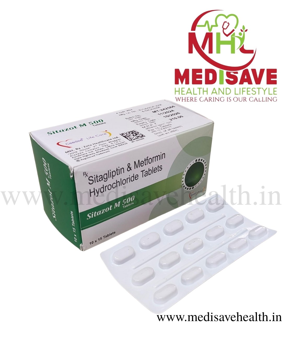 Sitazot M 500 Tablet (1*15) Sitazot M 500 Tablet (1*15)