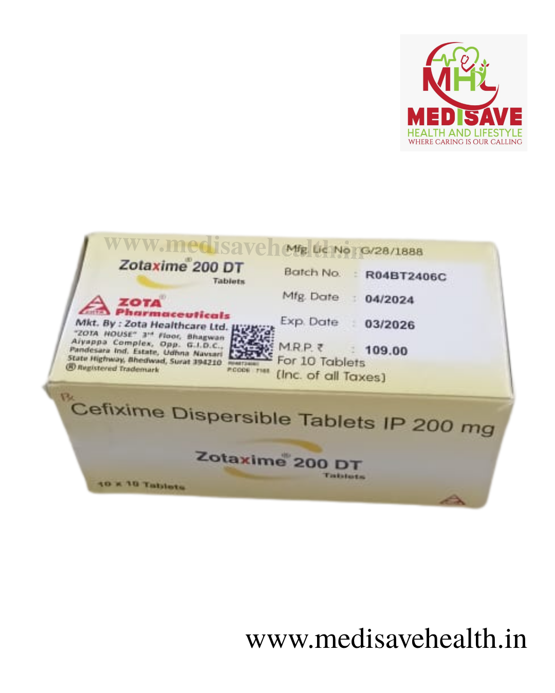 Zotaxime 200 DT Tablet (1*10)