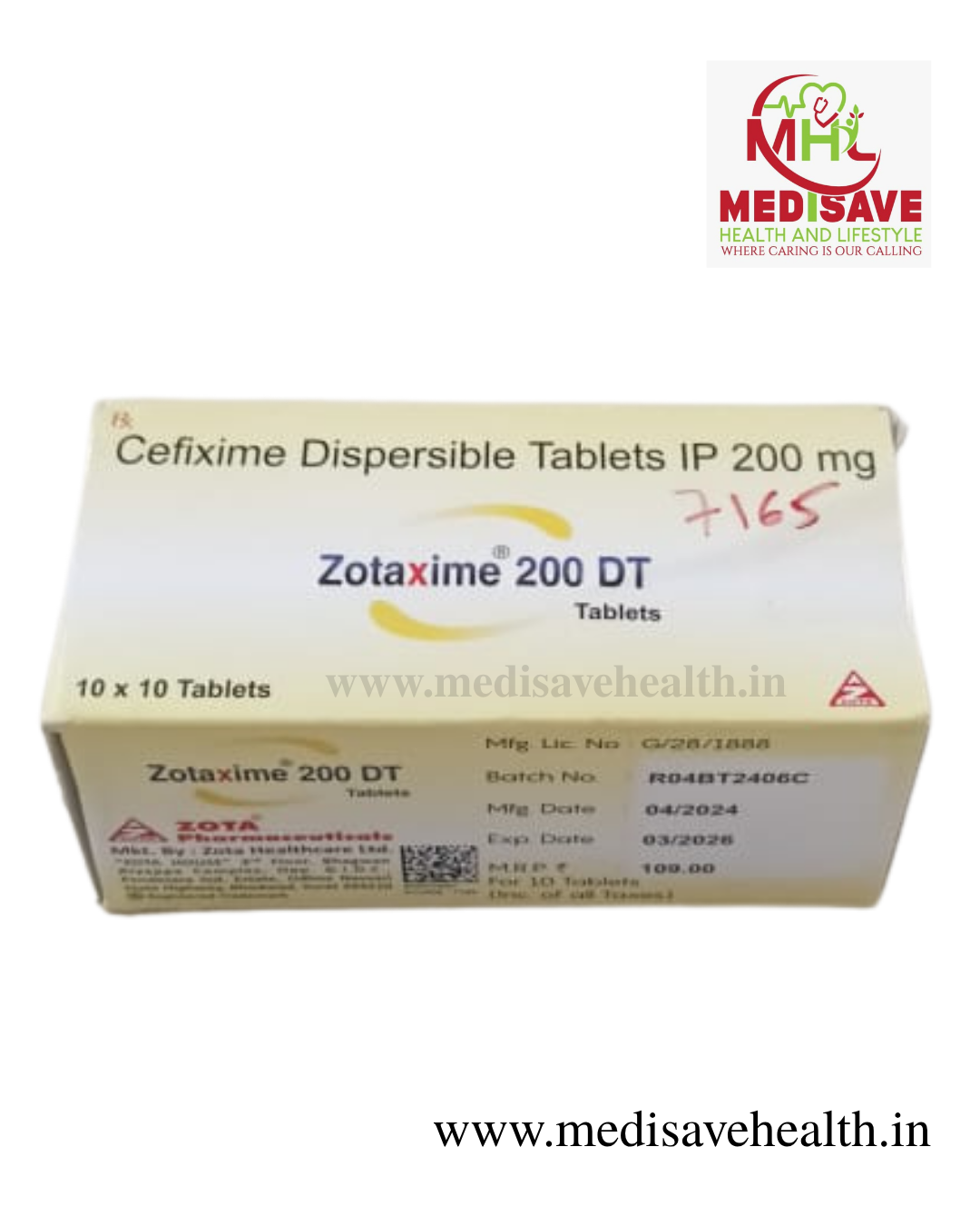 Zotaxime 200 DT Tablet (1*10) Zotaxime 200 DT Tablet (1*10)