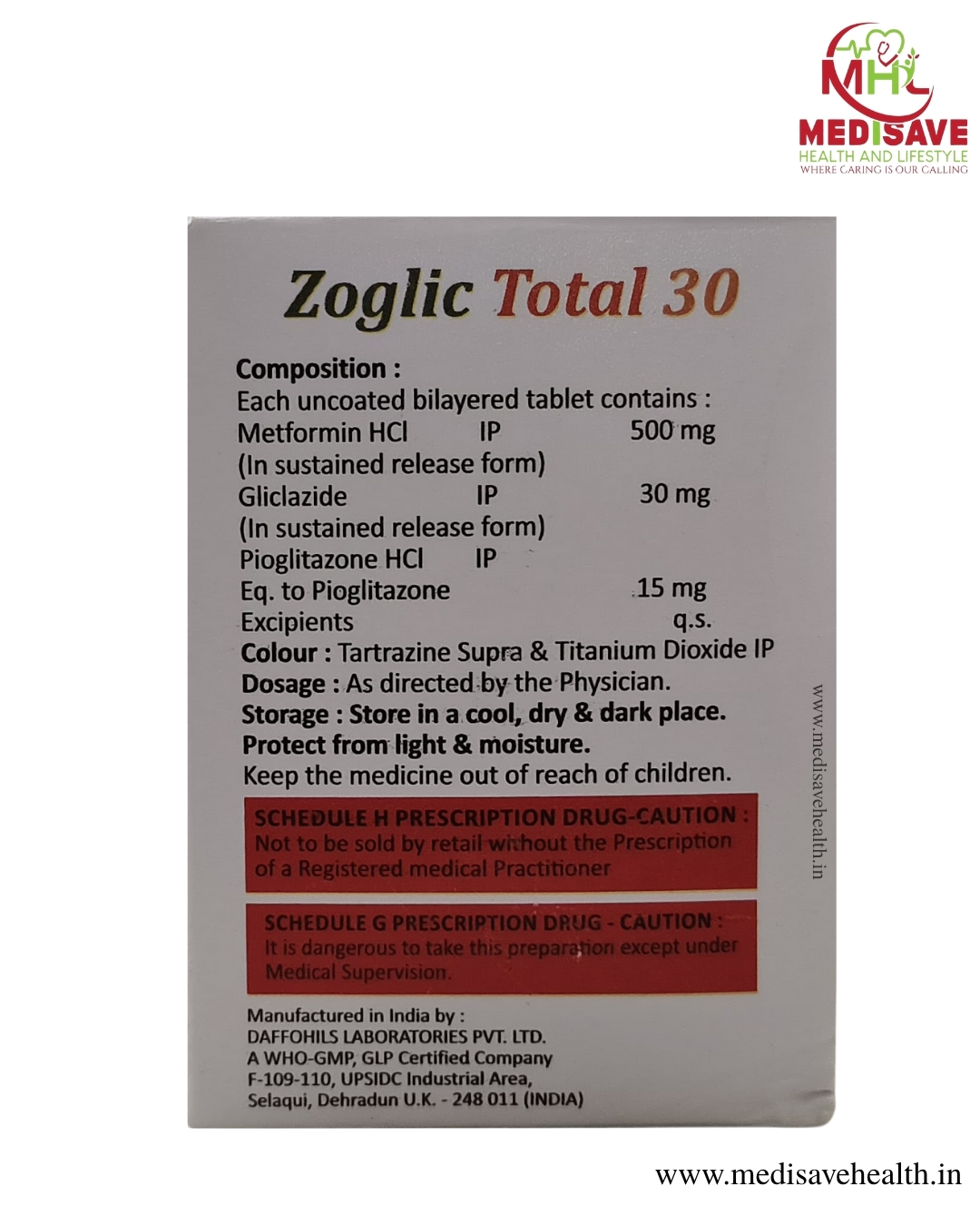 Zoglic Total 30 Tablet (1*10)