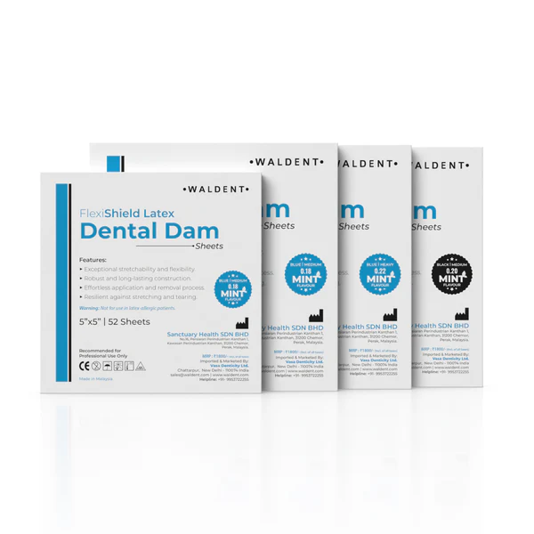 Waldent FlexiShield Rubber Dam Sheets Blue 