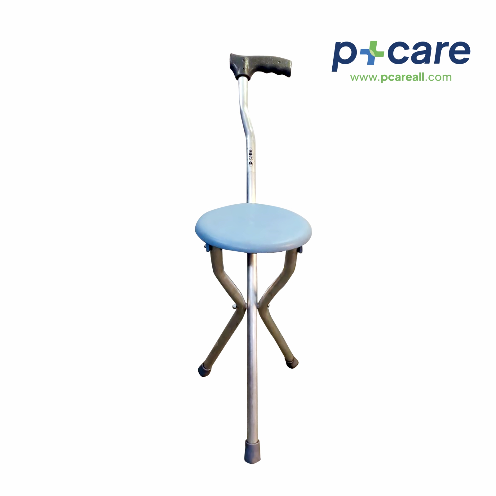 Seat Cum Walking Stick L Grip