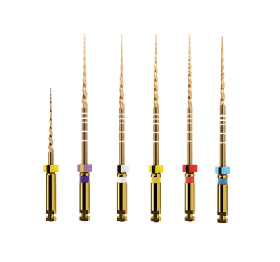 Waldent Premium Taper Gold Rotary Files - 25mm