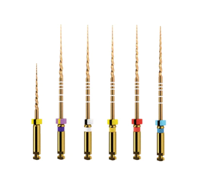 Waldent Premium Taper Gold Rotary Files 25mm