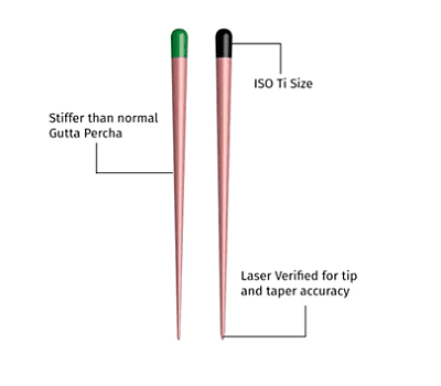 Waldent Gutta Percha Points 6% (Length Marked) Waldent Gutta Percha Points 6% (Length Marked)
