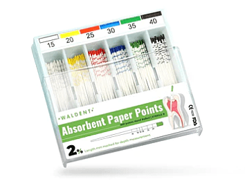 Waldent Paper Points 2% (Length Marked) Waldent Paper Points 2% (Length Marked)