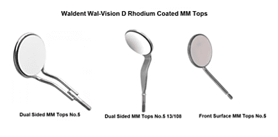 Waldent Wal-Vision D Rhodium Coated Front Surface MM Tops No.5 (13/109) Waldent Wal-Vision D Rhodium Coated Front Surface MM Tops No.5 (13/109)