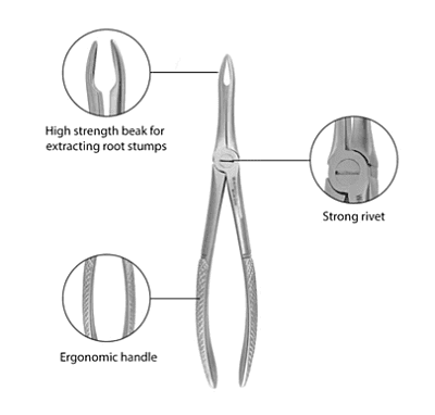 Waldent Tooth Extraction Forceps Upper Roots Waldent Tooth Extraction Forceps Upper Roots