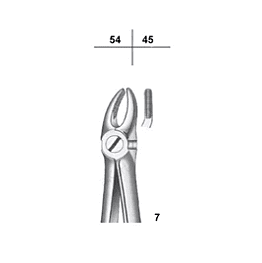 Waldent Tooth Extraction Forceps Upper Premolars, No.7 (1/102)