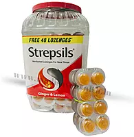 Strepsils Ginger & Lemon Lozenges Jar