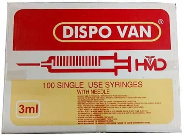 3ml Syringe with 24G Needle