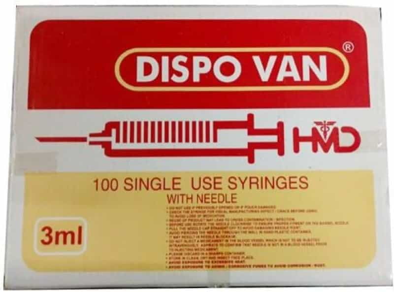 3ml Syringe With 23G Needle
