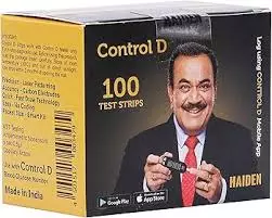 CONTROL D GLUCOMETER 100 TEST STRIPS