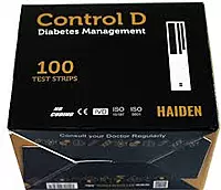 CONTROL D GLUCOMETER 100 TEST STRIPS