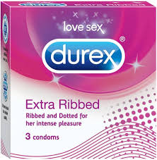 Durex Extra Ribbed Condoms - 3N