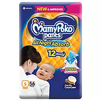 MamyPoko Pants S Size (4–8 kg) Baby Diapers – 56P