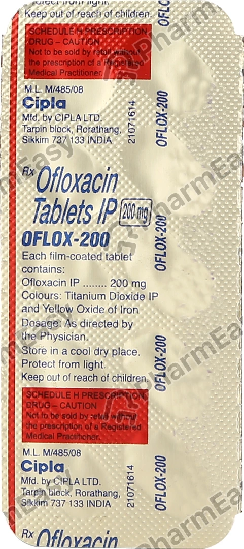 OFLOX 200MG TAB 10&grave;S