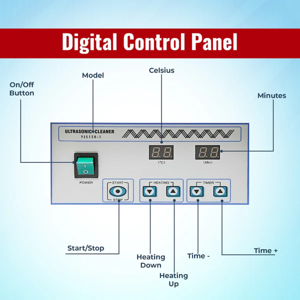 Waldent Ultrasonic Cleaner 5 Ltr Stainless Steel