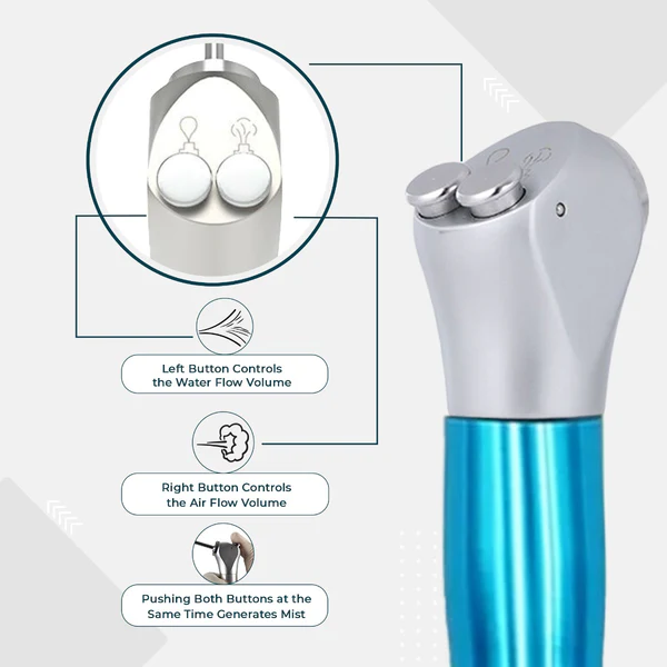 Waldent 3-Way Syringe With Two Autoclavable Tips - Green