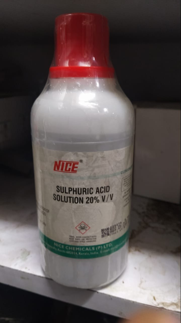 SULPHURICACID 20% - 500ML - nice